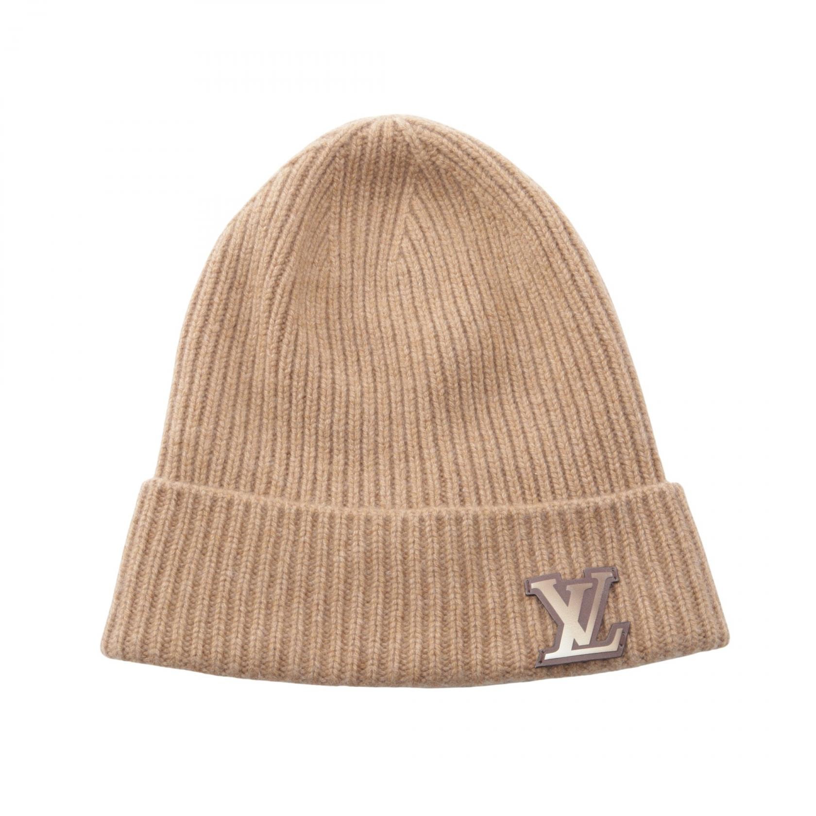 ルイ・ヴィトン LOUIS VUITTON ボネ LVアヘッド ニットキャップ ニットキャップ 帽子 カシミヤ メンズ レディース ブラウン系 M76594 【中古】
