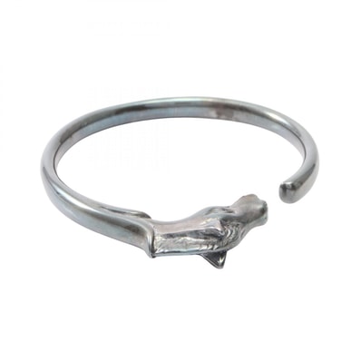 エルメス HERMES シュバルホース バングル アクセサリー ステンレススチール レディース シルバー系 【中古】