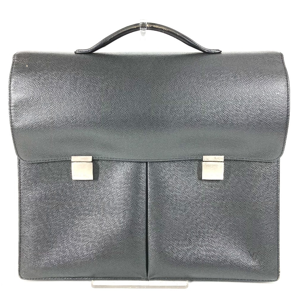 ルイヴィトン LOUIS VUITTON セルヴィエットカザン セルヴィエット カザン M30802 タイガ ハンドバッグ カバン 書類バッグ ブリーフケース ビジネスバッグ タイガレザー アルドワーズ ブラック