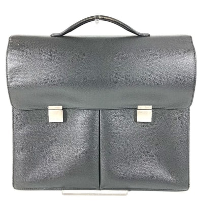 ルイヴィトン LOUIS VUITTON セルヴィエットカザン セルヴィエット カザン M30802 タイガ ハンドバッグ カバン 書類バッグ ブリーフケース ビジネスバッグ タイガレザー アルドワーズ ブラック