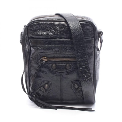 バレンシアガ BALENCIAGA Le City ル シティ ヴァーティカル ショルダーバッグ バッグ レザー メンズ ブラック系 8677102ABEK1000 【新品】