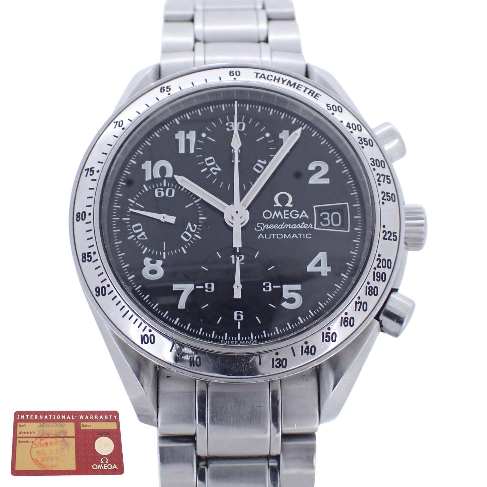 日本限定 OMEGA オメガ スピードマスター デイト 3513.52 メンズ 腕時計