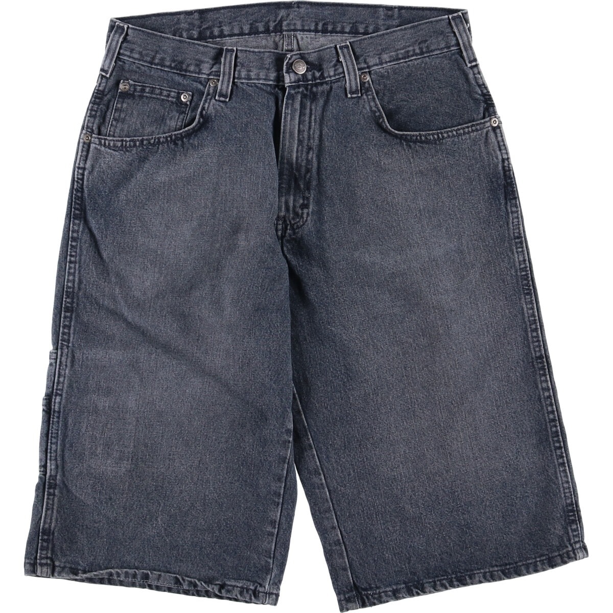 古着 ディッキーズ Dickies ブラックデニムショーツ ハーフパンツ メンズw33相当/eaa563957