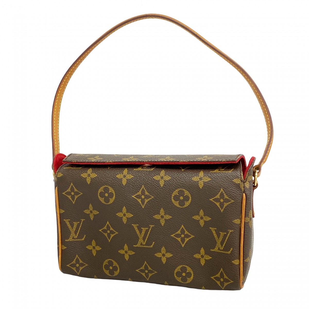 【6dc2859-k】ルイヴィトン ハンドバッグ モノグラム レシタル M51900 ブラウン【中古】レディース