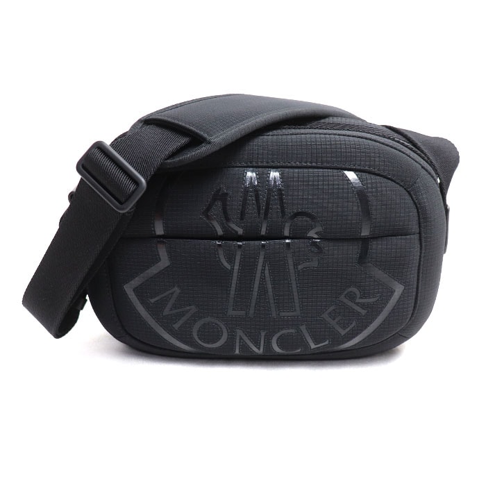 MONCLER モンクレール カット クロスボディ ショルダーバッグ ブラック 5L00002 M3267 メンズ【中古】【美品】