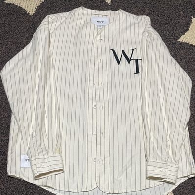 Wtaps LEAGUE / LS / COTTON. FLANNEL. STRIPE "White"