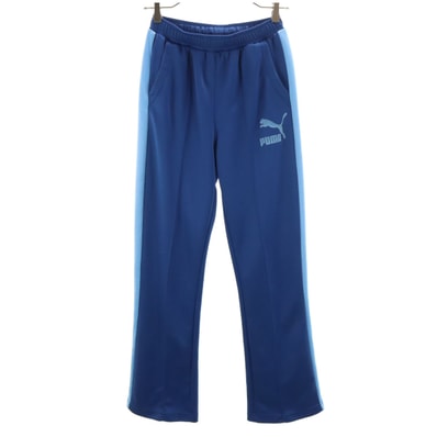 PUMA プーマ ロングジャージパンツ S ブルー