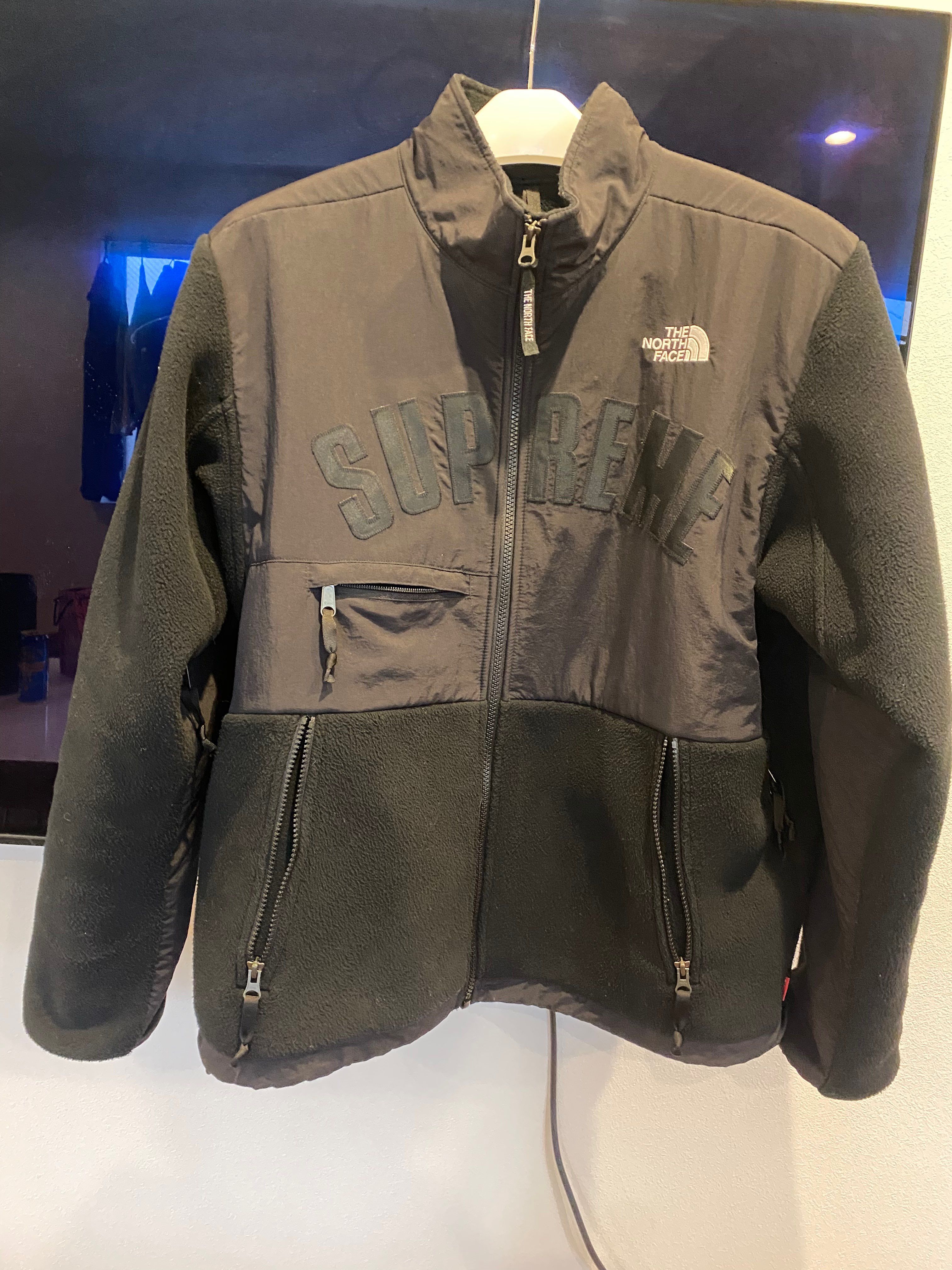Supreme x The North Face Arc Logo Denali Fleece Jacket "Black"