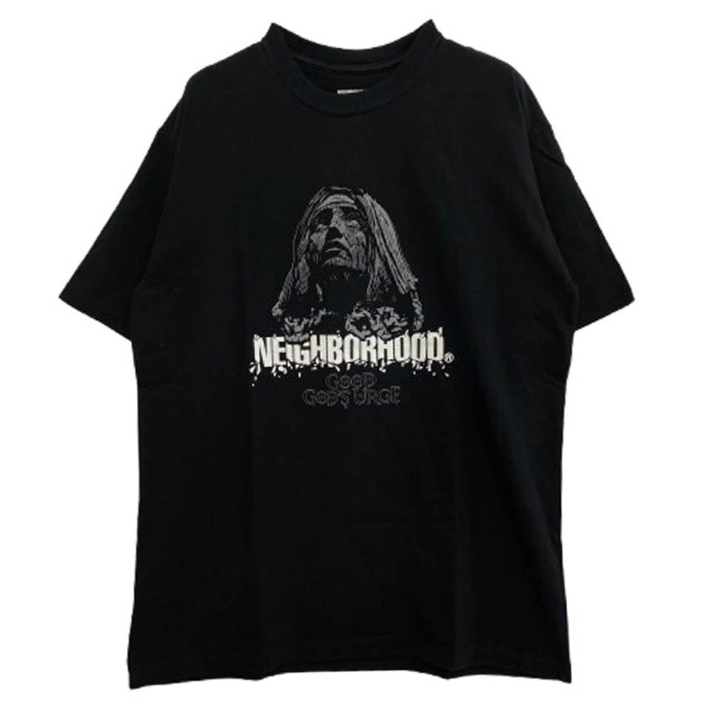 NEIGHBORHOOD ネイバーフッド Tシャツ 22AW URGE/C-TEE.SS プリント Tシャツ ブラック系 L【中古】