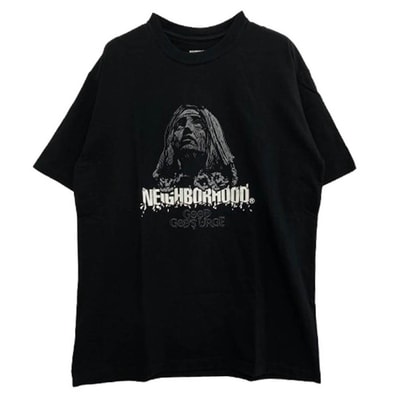 NEIGHBORHOOD ネイバーフッド Tシャツ 22AW URGE/C-TEE.SS プリント Tシャツ ブラック系 L【中古】