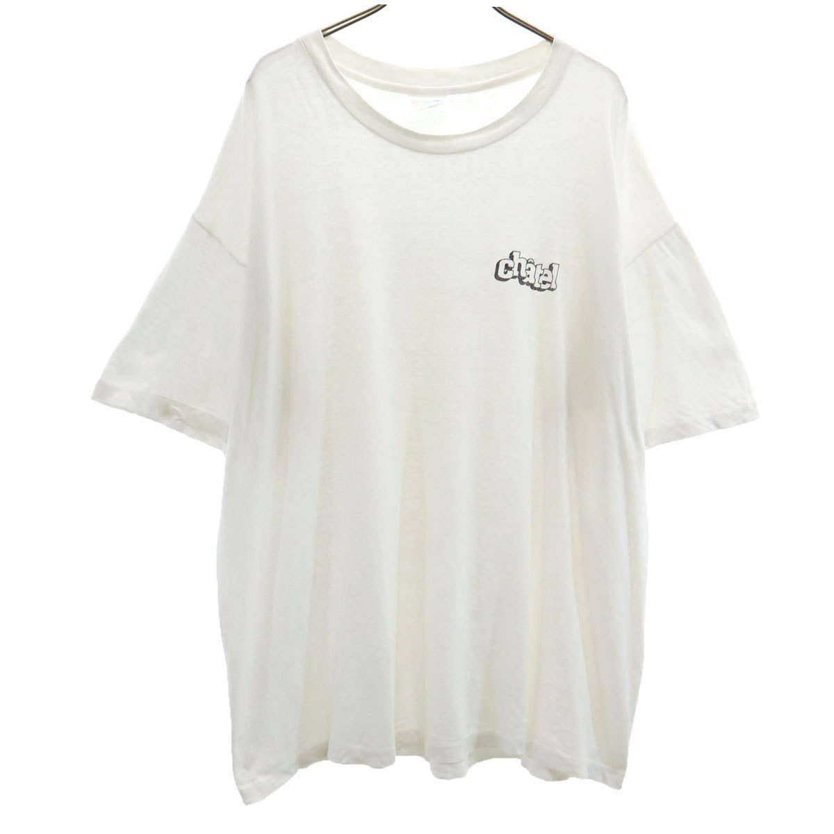 Hanes ヘインズ 90s オールド 5分袖 Tシャツ XL オフホワイト