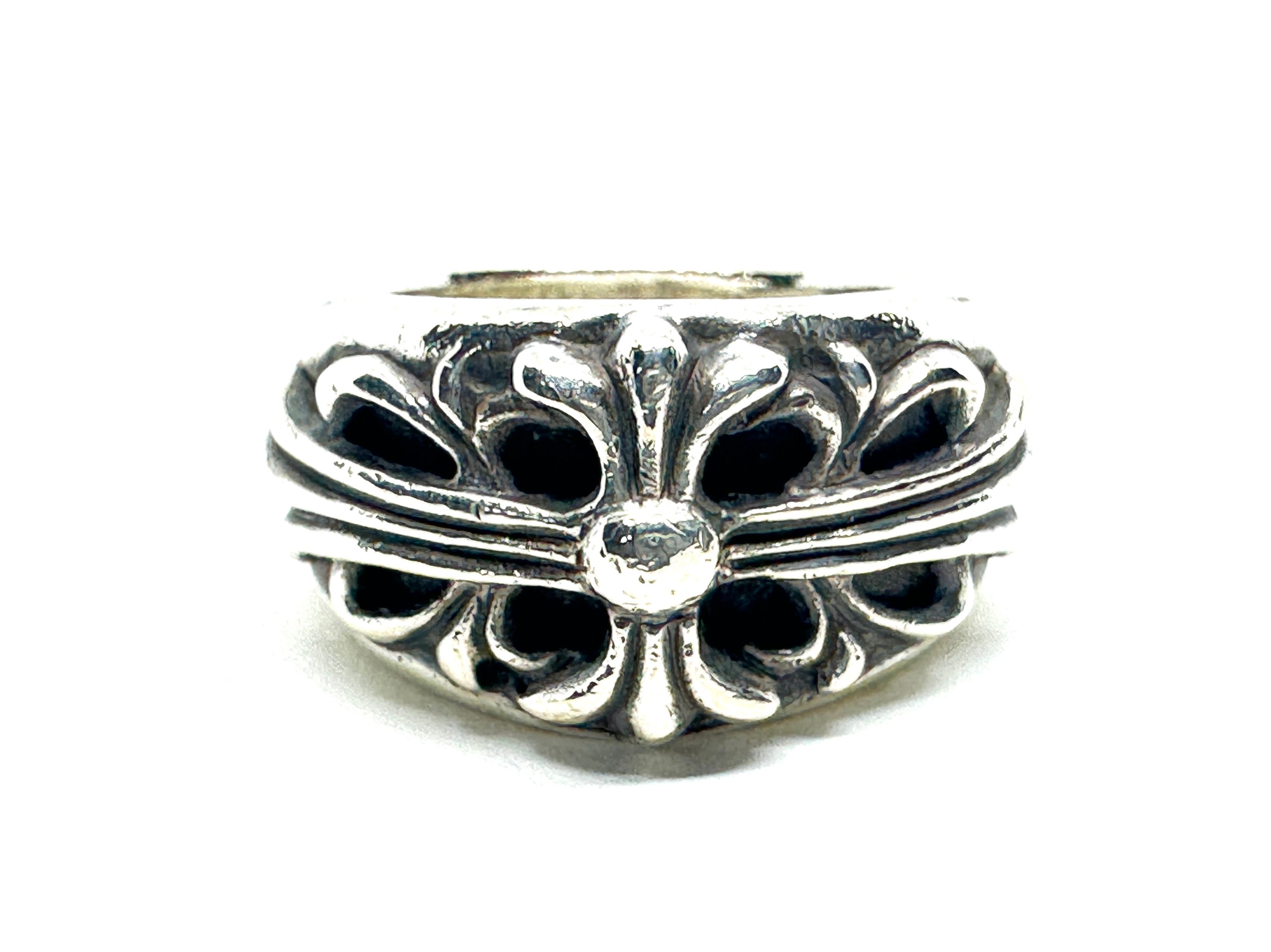 Chrome Hearts Floral Cross Ring "Silver"