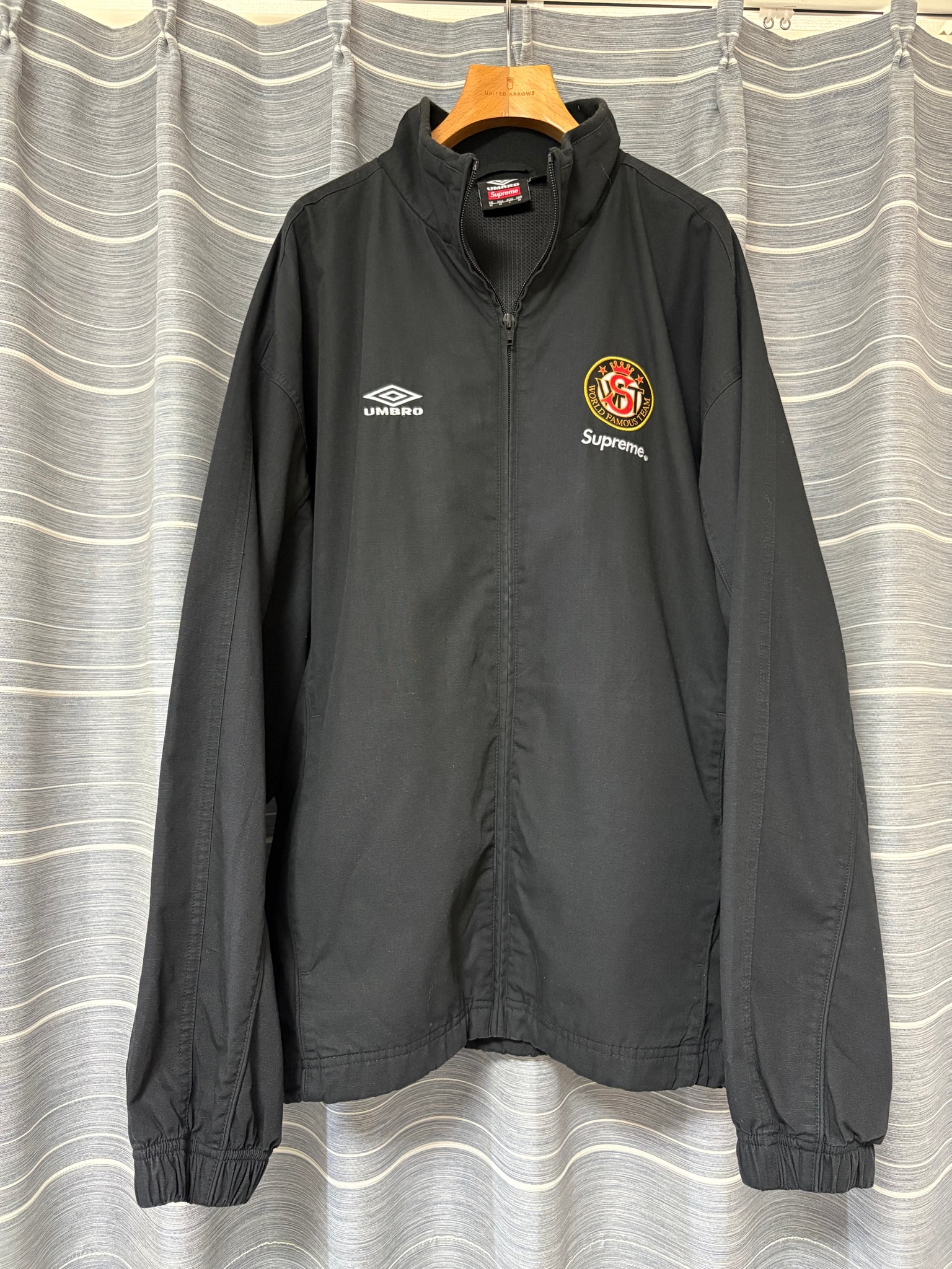 Supreme x Umbro Cotton Ripstop Track Jacket (26SS) "Black"
