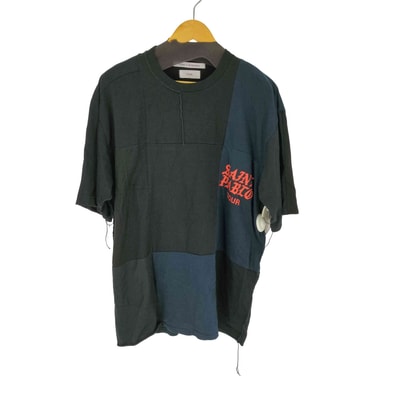 ×SEMBL RE:PATCH WORK SS TEE L BLACK ASSORT ハンドメイドヴィンテージパッチTシャツ 再構築【1143680920363】