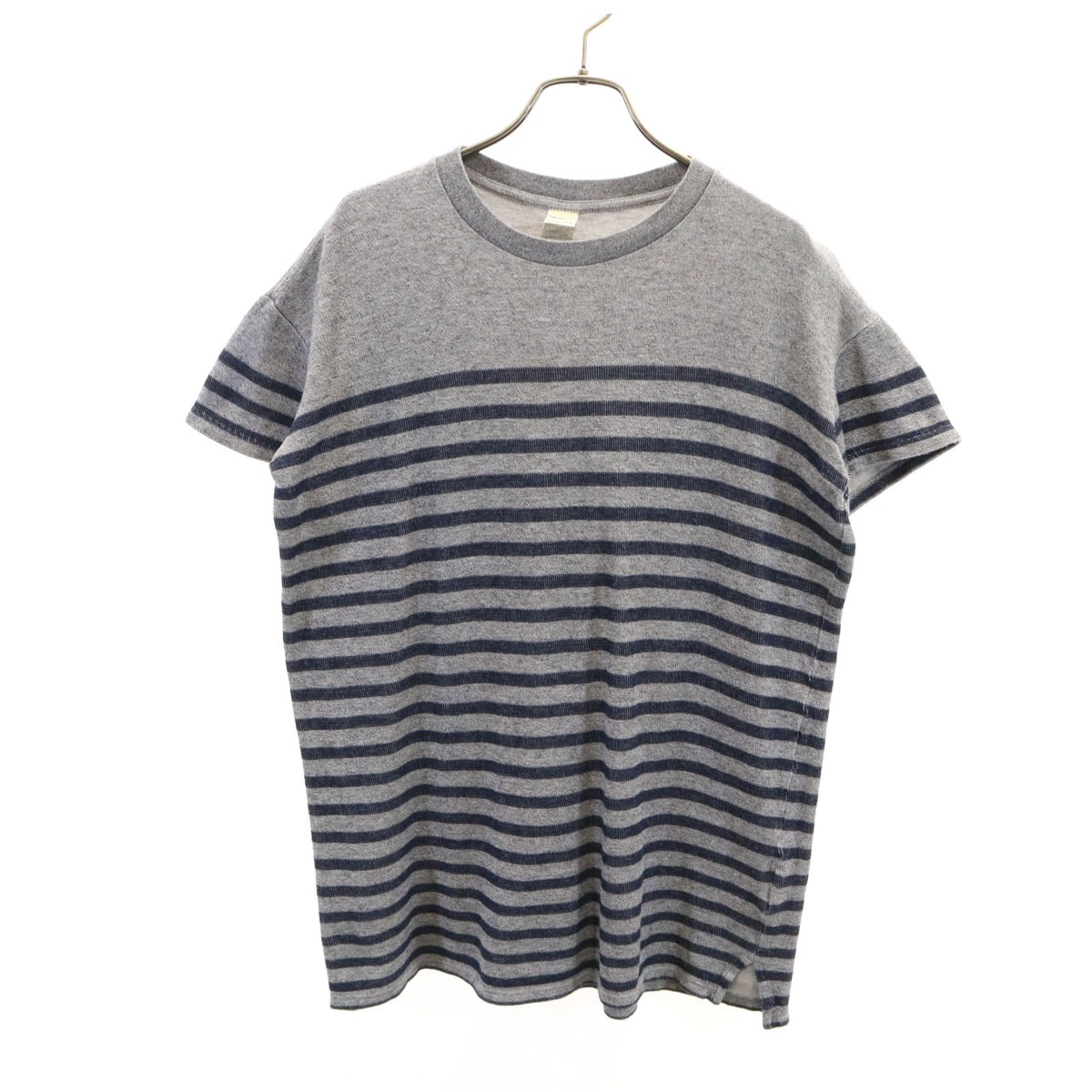 Ron Herman ロンハーマン 日本製 ボーダー柄 半袖 ニット Tシャツ XS グレー カットソー