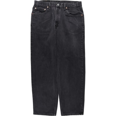 古着 90年代 リーバイス Levi's 550 RELAXED FIT ブラックデニム テーパードデニムパンツ カナダ製 メンズw34相当 ヴィンテージ/eaa633930