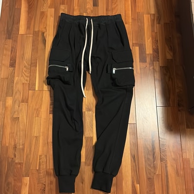 Rick Owens Mastodon Cargo Pants "Black"
