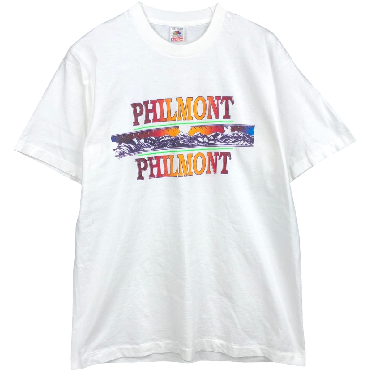 古着 フルーツオブザルーム FRUIT OF THE LOOM プリントTシャツ USA製 メンズXL相当/eaa642028