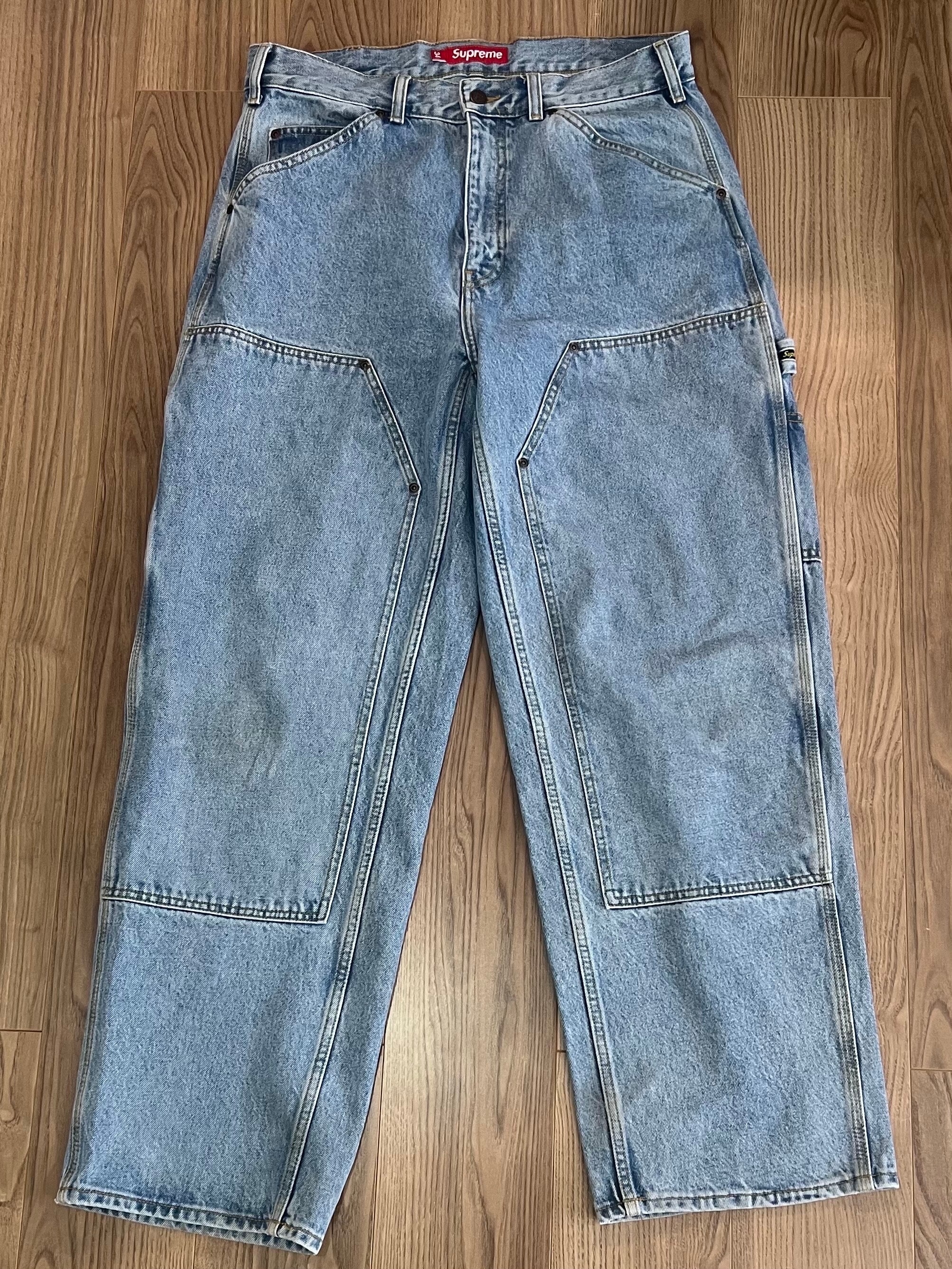 Supreme Double Knee Painter Pant "Washed Indigo" (24FW)