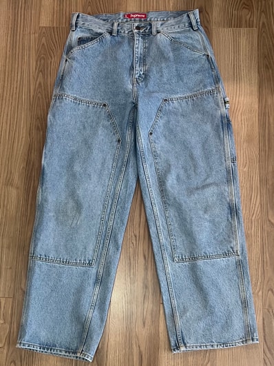 Supreme Double Knee Painter Pant "Washed Indigo" (24FW)