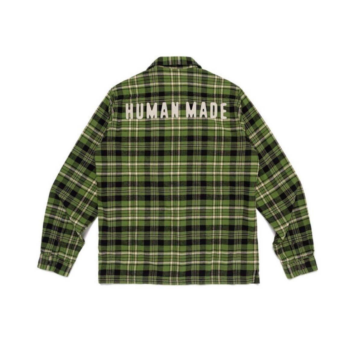 HUMAN MADE Flannel Check Shirt "Green"