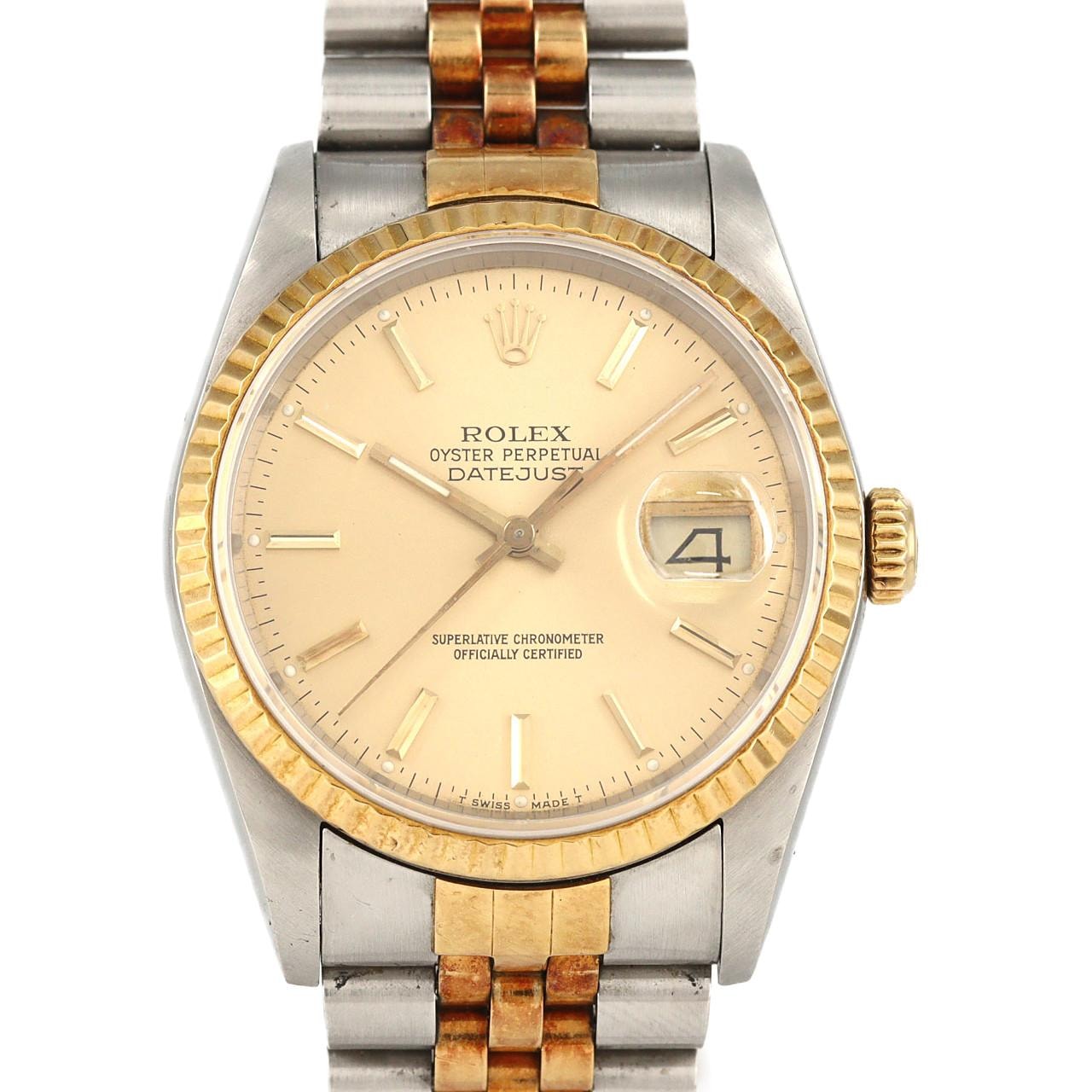 【ノーメンテナンス還元価格】ロレックス デイトジャスト 16233 SSxYG 自動巻 R番