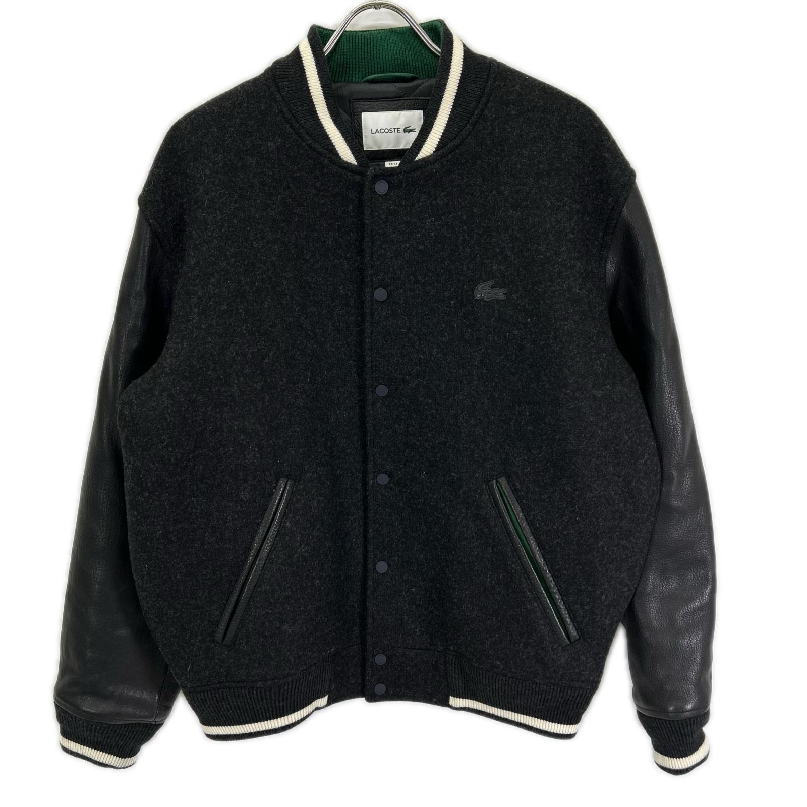 ラコステ ブラック BH1982-20C Teddy Collage Jacket 180