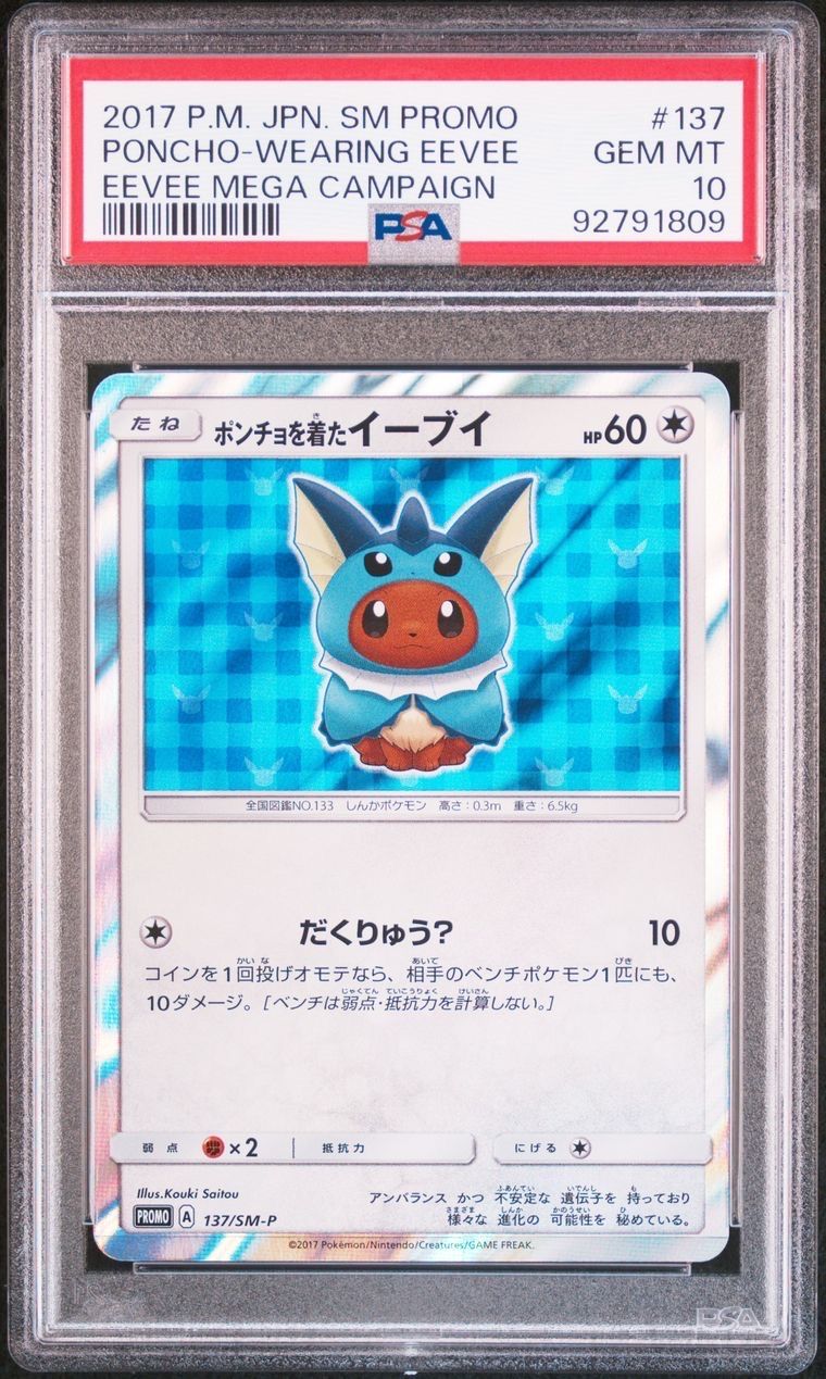 ポンチョを着たイーブイ: プロモ[SM-P 137](プロモーションカード「SM-P」)