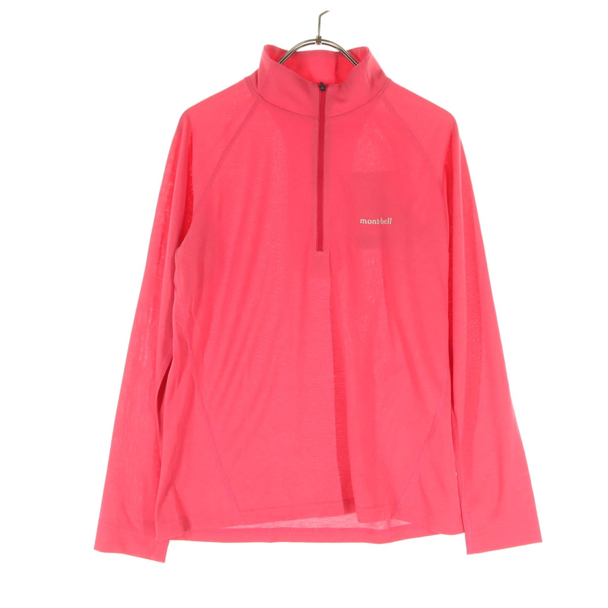 未使用 mont-bell モンベル 長袖 ハーフジップ シャツ L カメリア