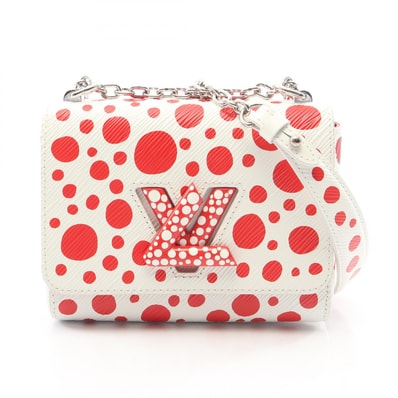 ルイ・ヴィトン LOUIS VUITTON LV × YK ツイストPM インフィニティドット 草間彌生 ショルダーバッグ バッグ レザー エピ レッド レディース ホワイト系 / レッド系 M21949 【中古】