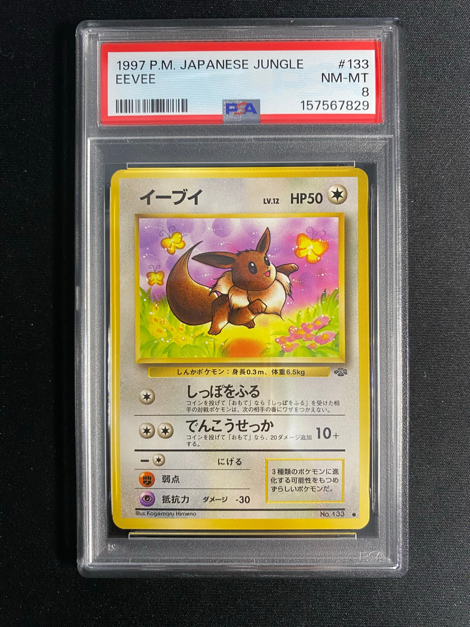 イーブイ ○ : 旧裏 [PMCG2 No.133](拡張パック「ポケモンジャングル