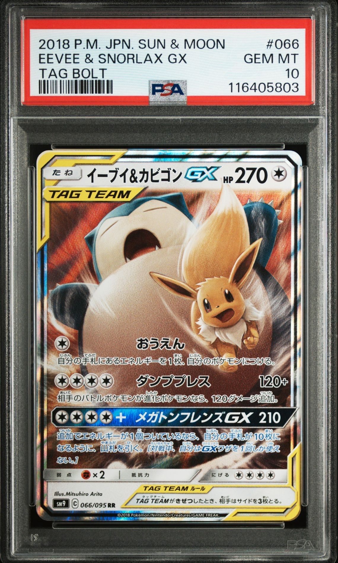 イーブイ&カビゴンGX RR [SM9 066/095](拡張パック「タッグボルト」)