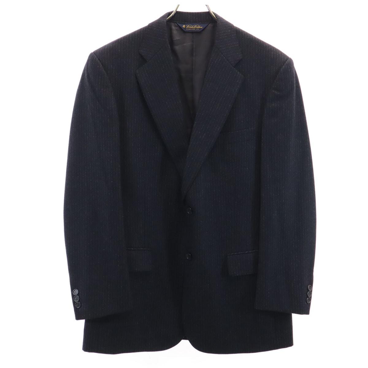 Brooks Brothers ブルックスブラザーズ ウール ストライプ柄 テーラードジャケット グレー系