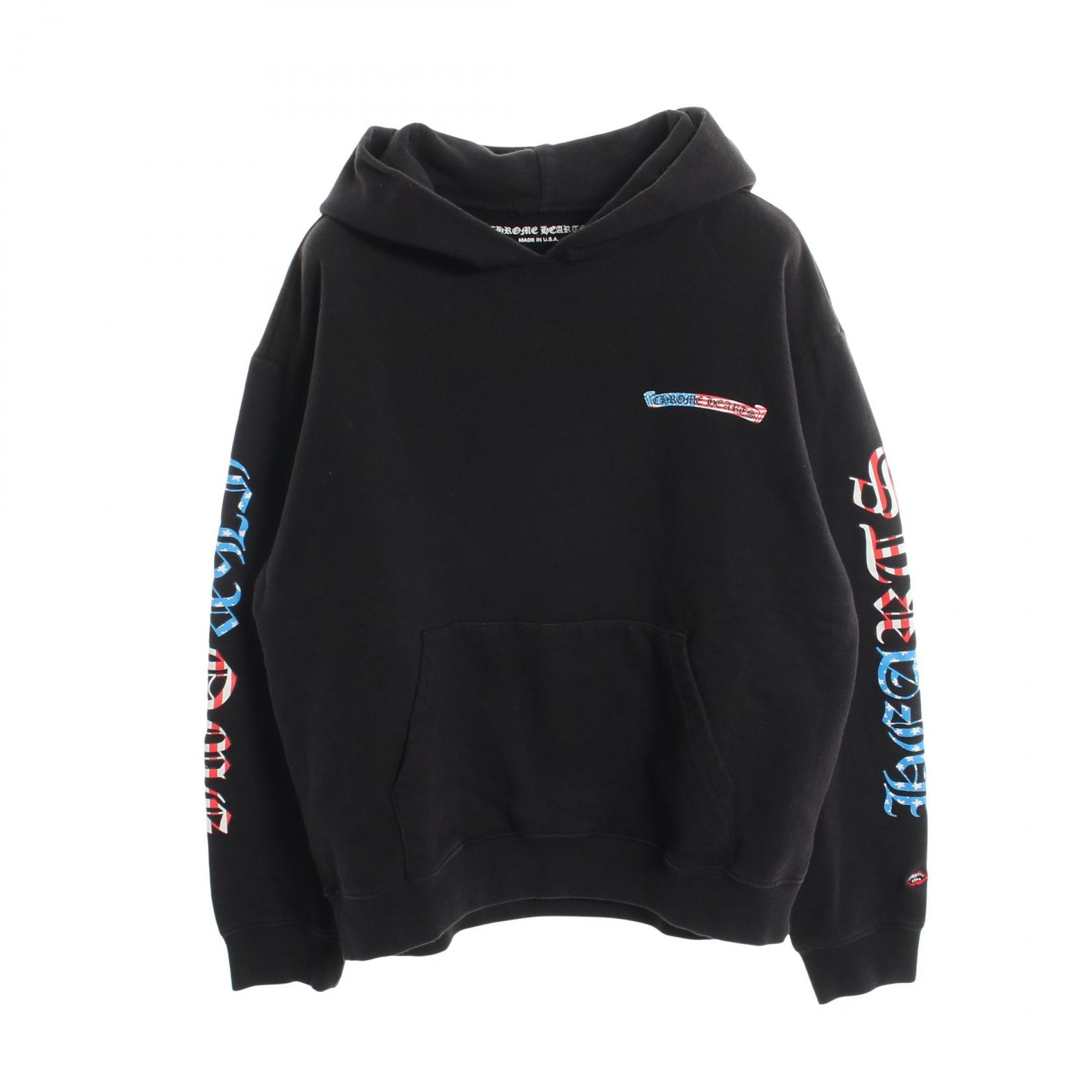クロムハーツ CHROME HEARTS Chrome Hearts × MATTY BOY パーカー 衣料品 トップス コットン メンズ ブラック系 / ブルー系 / レッド系 【中古】