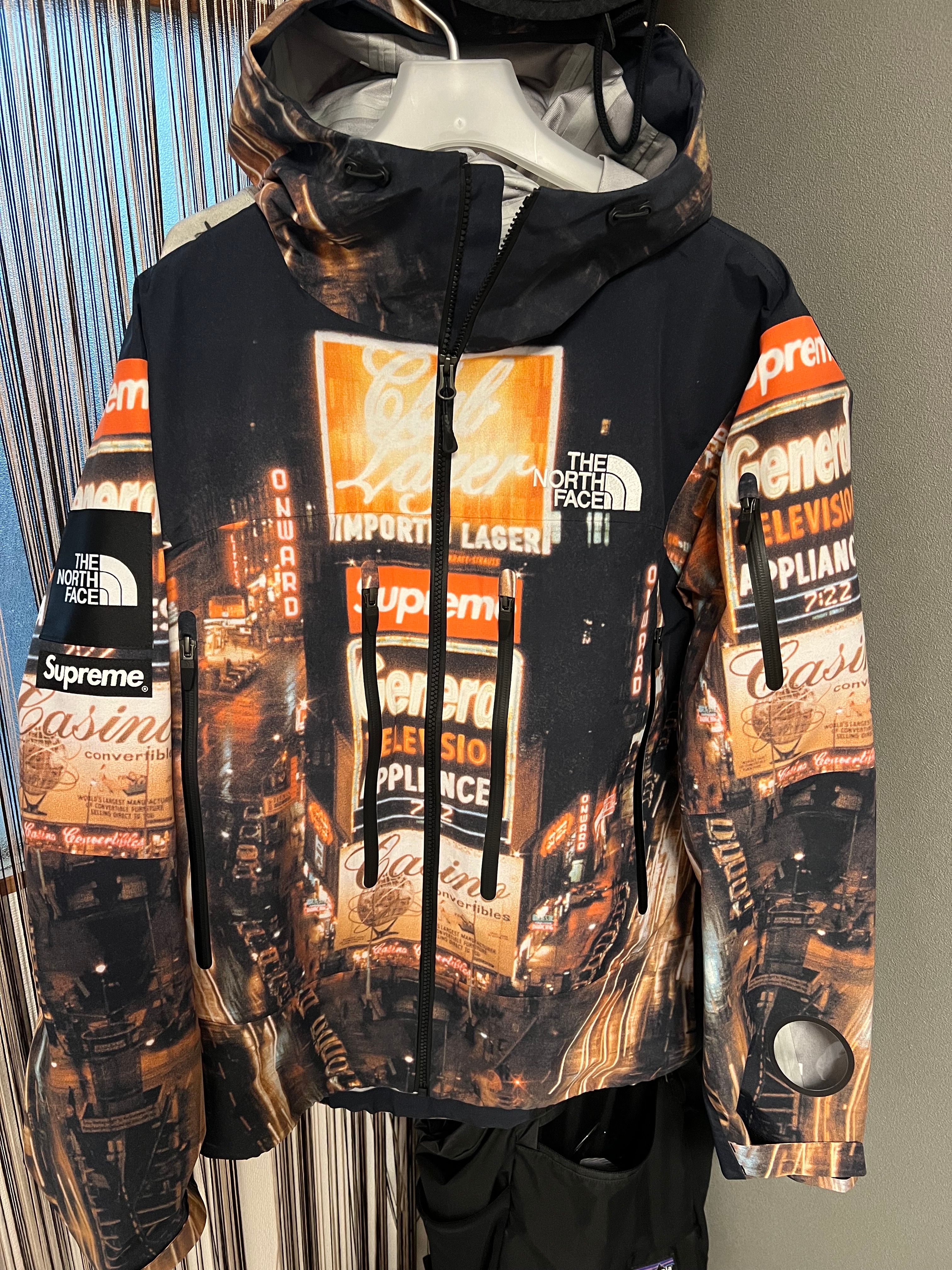 Supreme x The North Face Taped Seam Shell Jacket "Times square" NP52207I x NF0A82RK