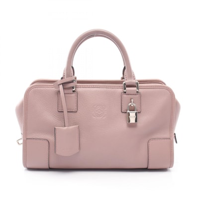 ロエベ LOEWE アマソナ28 ハンドバッグ バッグ レザー レディース ピンク系 【中古】
