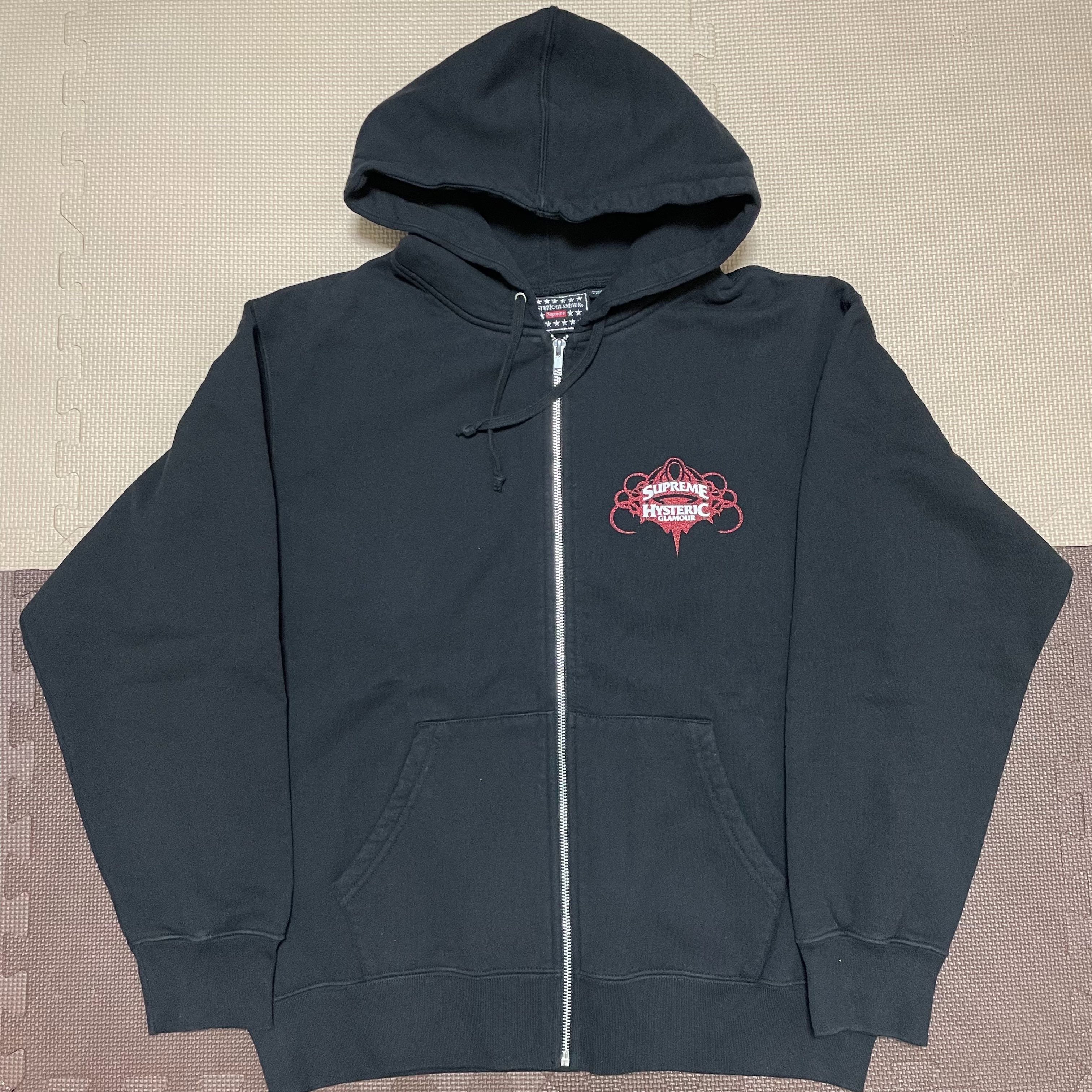 Supreme x HYSTERIC GLAMOUR Zip Up Hooded Sweatshirt "Black"