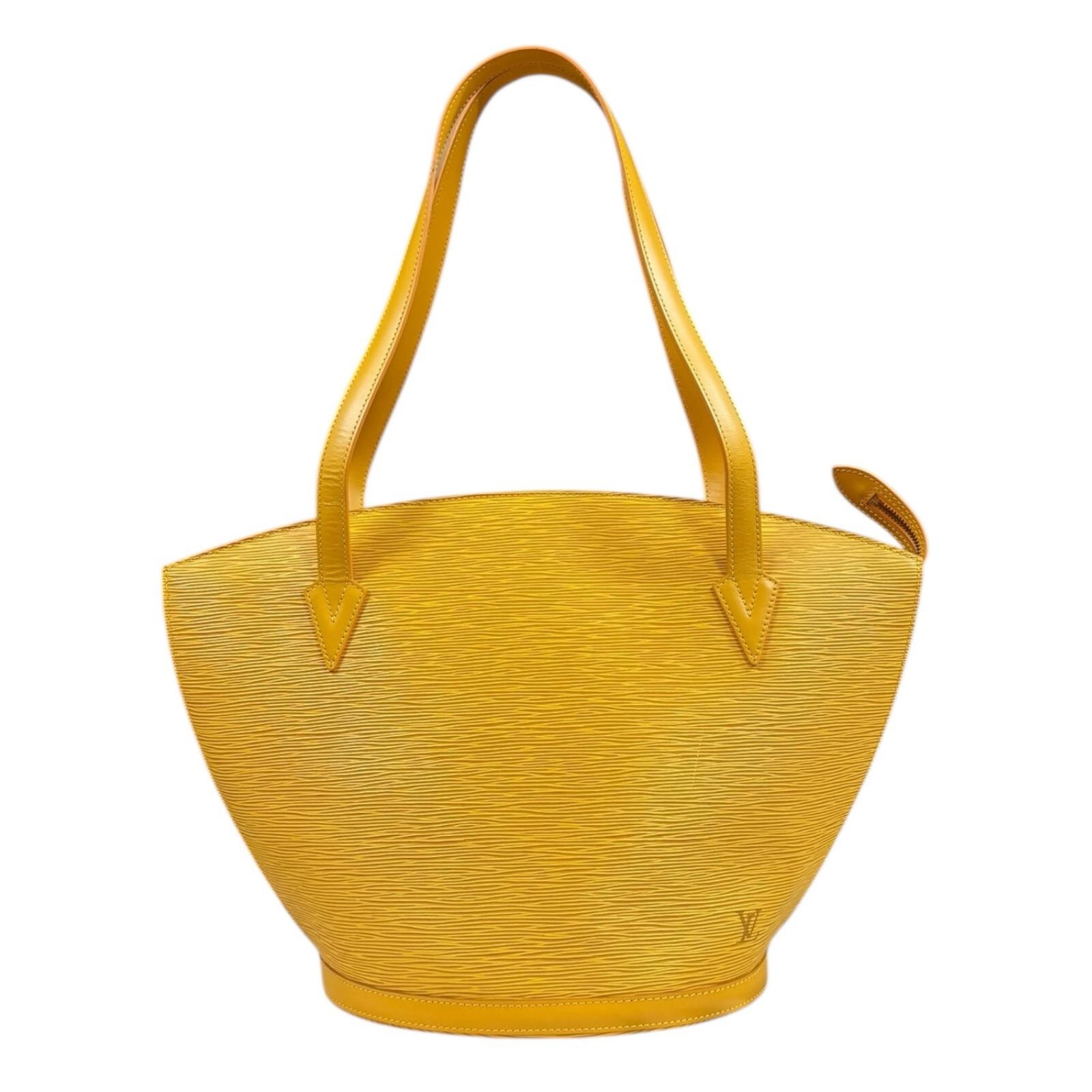 ルイヴィトン サンジャックショッピング エピ ショルダーバッグ エピレザー M52269 イエロー レディース LOUIS VUITTON 中古