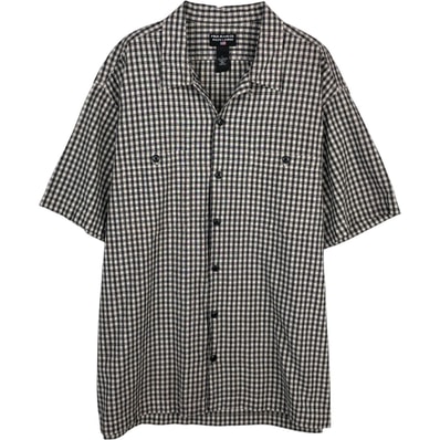古着 00年代 ラルフローレン Ralph Lauren POLO JEANS COMPANY チェック柄 半袖 オープンカラー コットンシャツ メンズL相当/eaa477621