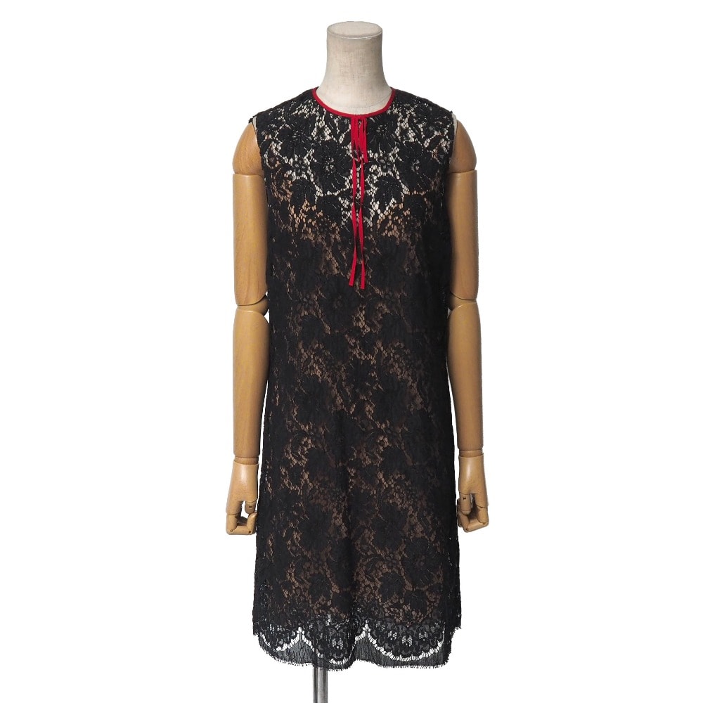 GUCCI グッチ ワンピース サイズ38 総レース ドレス イタリア製 ブランド古着【中古】20260210/RA7714