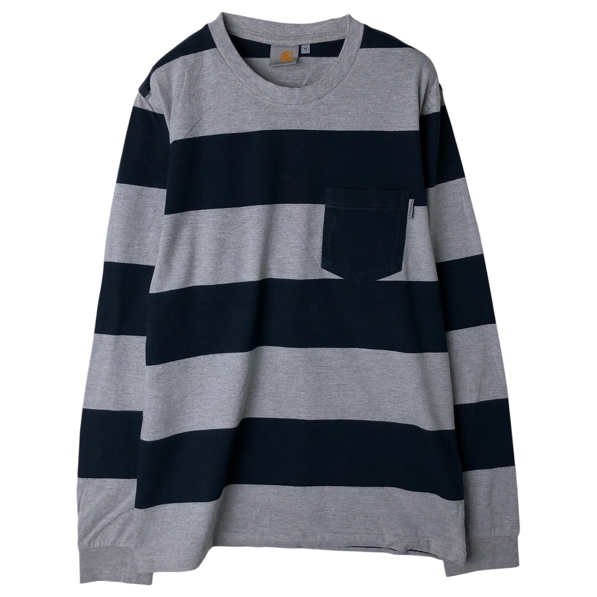 古着 カーハート Carhartt ボーダー柄 ロングTシャツ ロンT メンズM相当/eaa458831