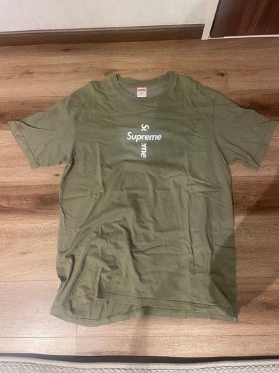 Supreme Cross Box Logo Tee "Olive"