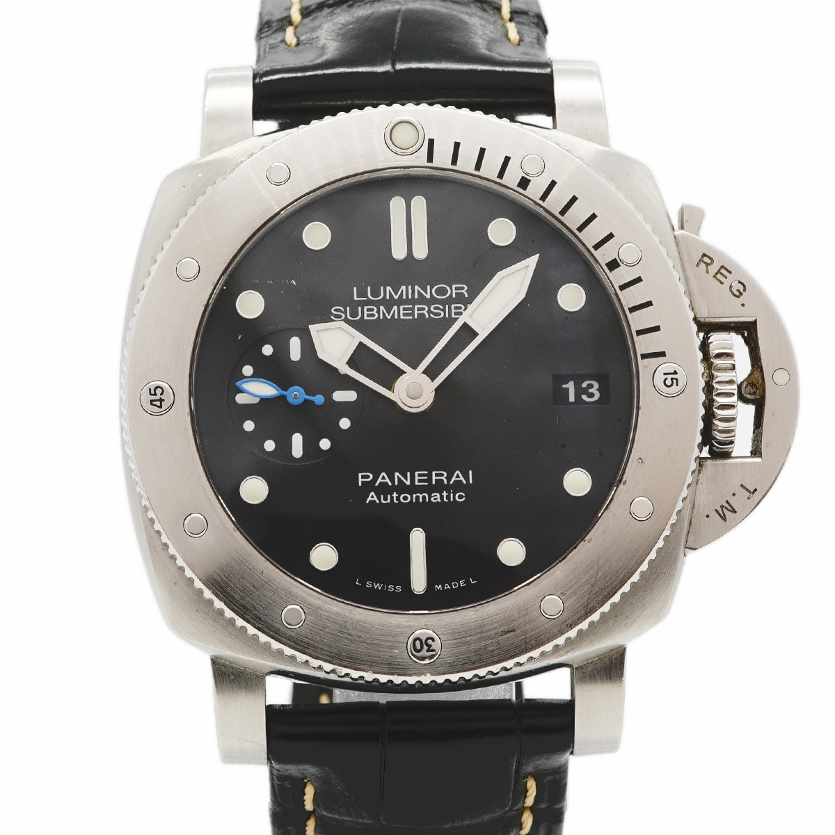 ★SALE【6wgc0210】オフィチーネパネライ ルミノール サブマーシブル 1950 PAM00682 黒文字盤【中古】腕時計 メンズ