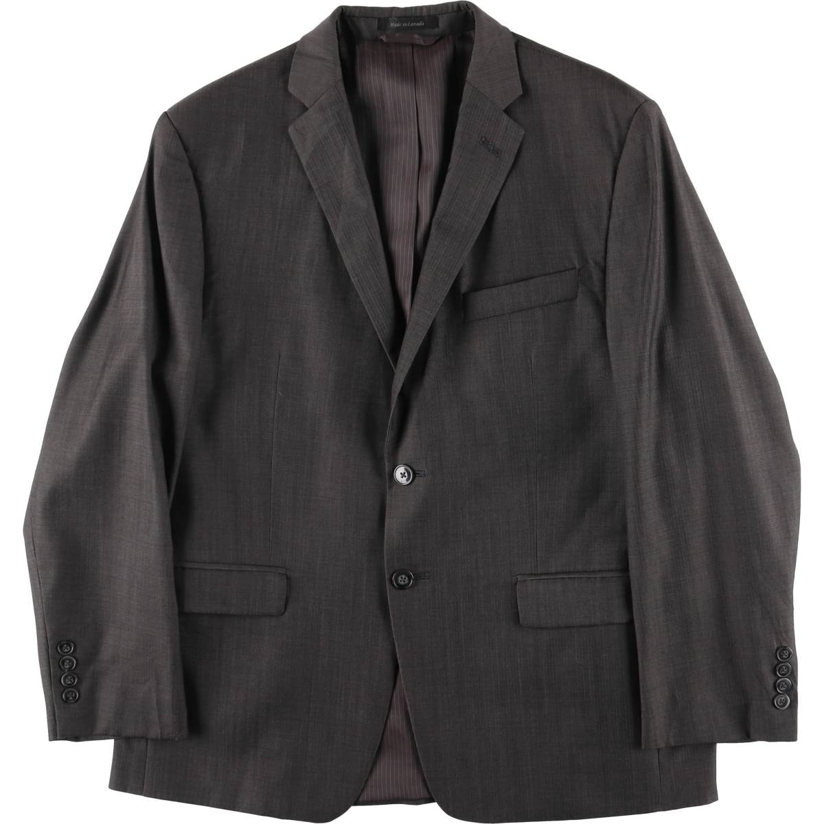 古着 カルバンクライン Calvin klein slim fit ヘリンボーン ウールテーラードジャケット カナダ製 メンズL相当/eaa626187