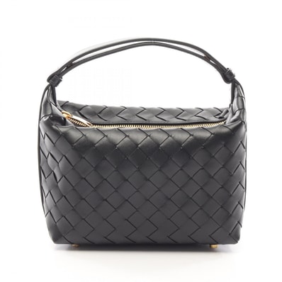 ボッテガヴェネタ BOTTEGA VENETA MINI WALLACE ミニ ウォレス イントレチャート ハンドバッグ バッグ レザー レディース ブラック系 754443V3IV18425 【新品】