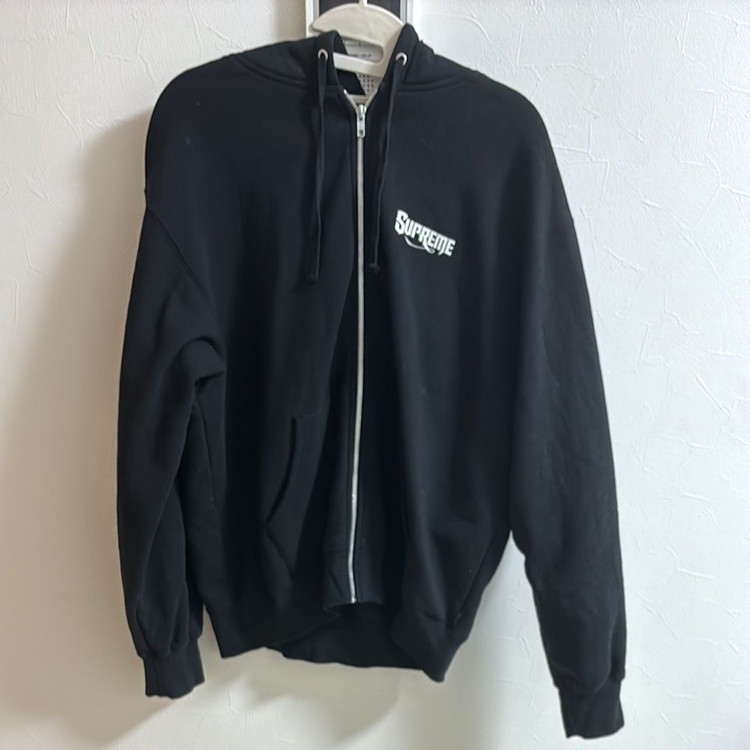 Supreme Mister Cartoon Zip Up Hooded Sweatshirt "Black"