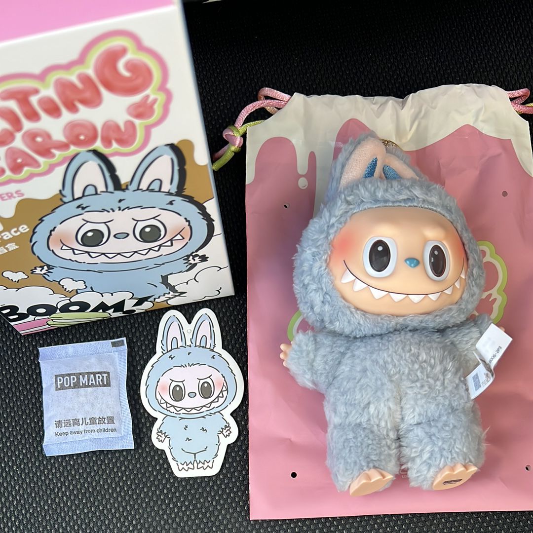 POP MART THE MONSTERS (LABUBU) Exciting Macaron Plush Series SEA SALT COCONUT