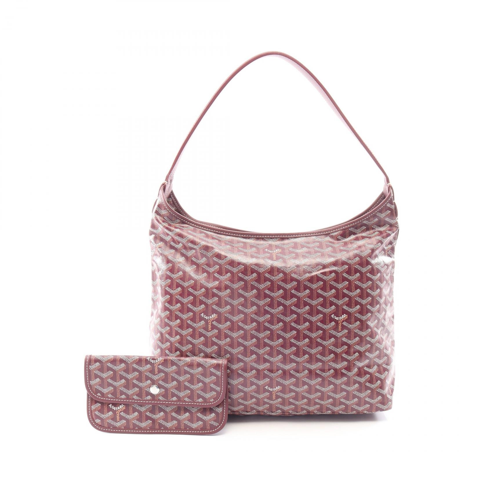 ゴヤール GOYARD ボエム ホーボーバッグ ショルダーバッグ バッグ PVCコーティングキャンバス レザー レディース ボルドー系 / マルチカラー BOHEMEPMLTY33CL33P 【中古】