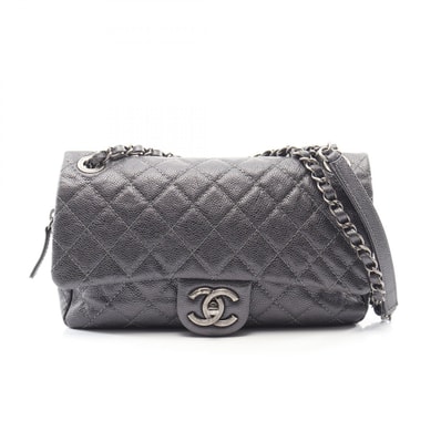 シャネル CHANEL マトラッセ ショルダーバッグ バッグ キャビアスキン(グレインドカーフ) レディース グレー系 【中古】