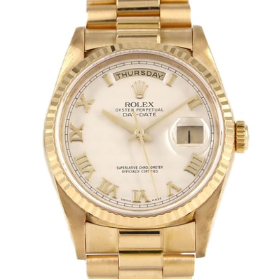 【ノーメンテナンス還元価格】ロレックス デイデイト 18238 YG 自動巻 E番